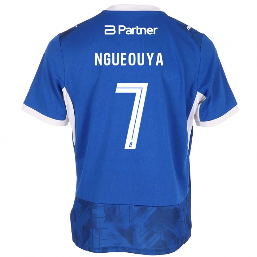 Danxen Homem Camisola Anthony N'gueouya #7 Azul Médio Branco Principal 2026/27 Camisa