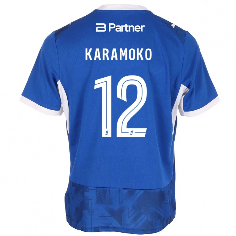 Danxen Homem Camisola Noah Karamoko #12 Azul Médio Branco Principal 2026/27 Camisa