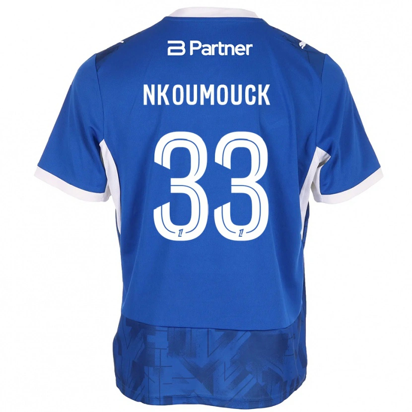 Danxen Homem Camisola Marc-Anthony Nkoumouck #33 Azul Médio Branco Principal 2026/27 Camisa