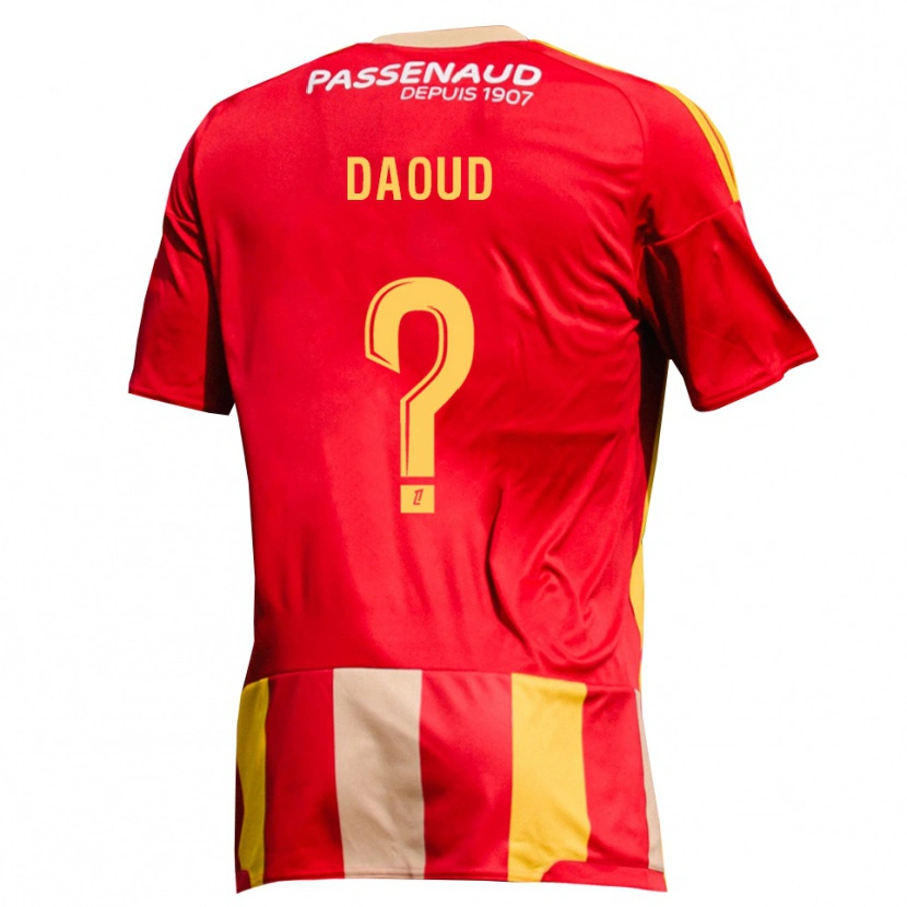 Danxen Homem Camisola Yanis Daoud #0 Amarelo Vermelho Verde Principal 2026/27 Camisa