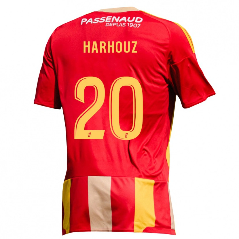 Danxen Homem Camisola William Harhouz #20 Amarelo Vermelho Verde Principal 2026/27 Camisa
