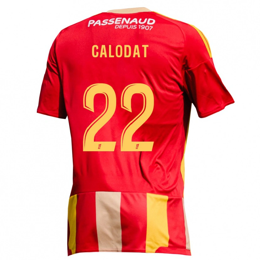 Danxen Homem Camisola Lucas Calodat #22 Amarelo Vermelho Verde Principal 2026/27 Camisa