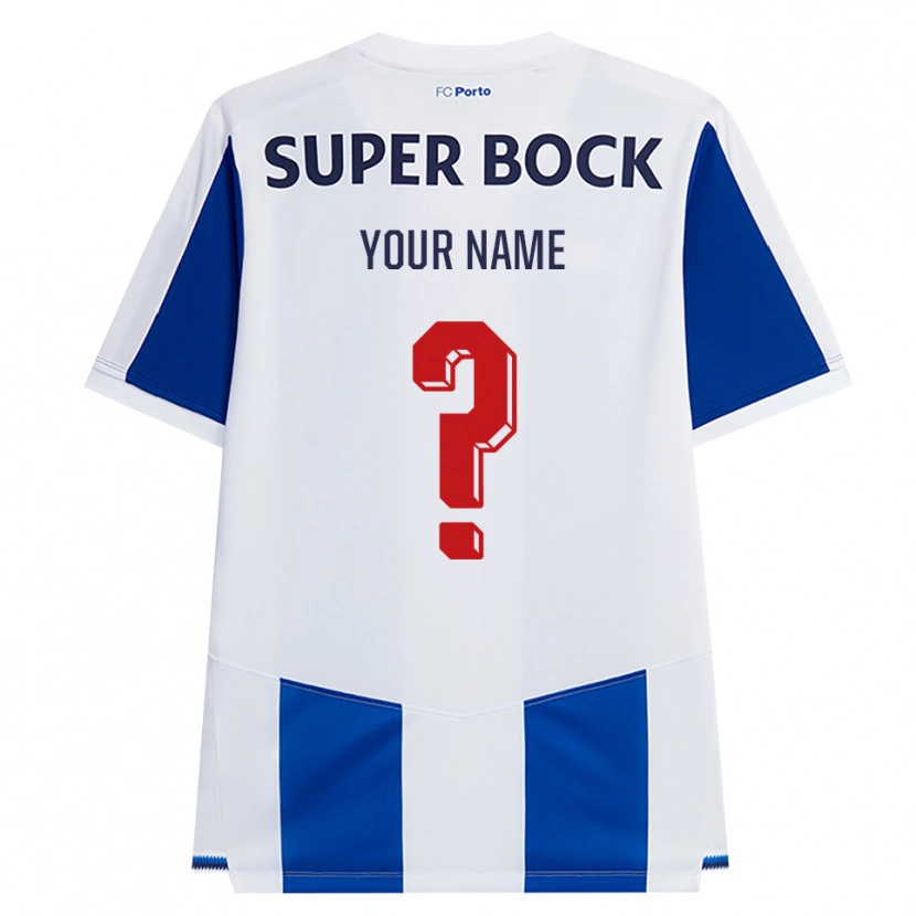 Danxen Homem Camisola Seu Nome #0 Azul Branco Vermelho Principal 2026/27 Camisa