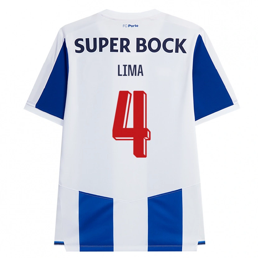 Danxen Homem Camisola Karoline Lima #4 Azul Branco Vermelho Principal 2026/27 Camisa