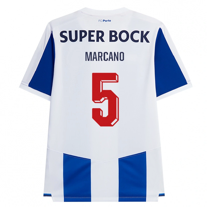 Danxen Homem Camisola Ivan Marcano #5 Azul Branco Vermelho Principal 2026/27 Camisa
