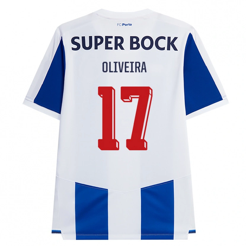 Danxen Homem Camisola Rodrigo Oliveira #17 Azul Branco Vermelho Principal 2026/27 Camisa