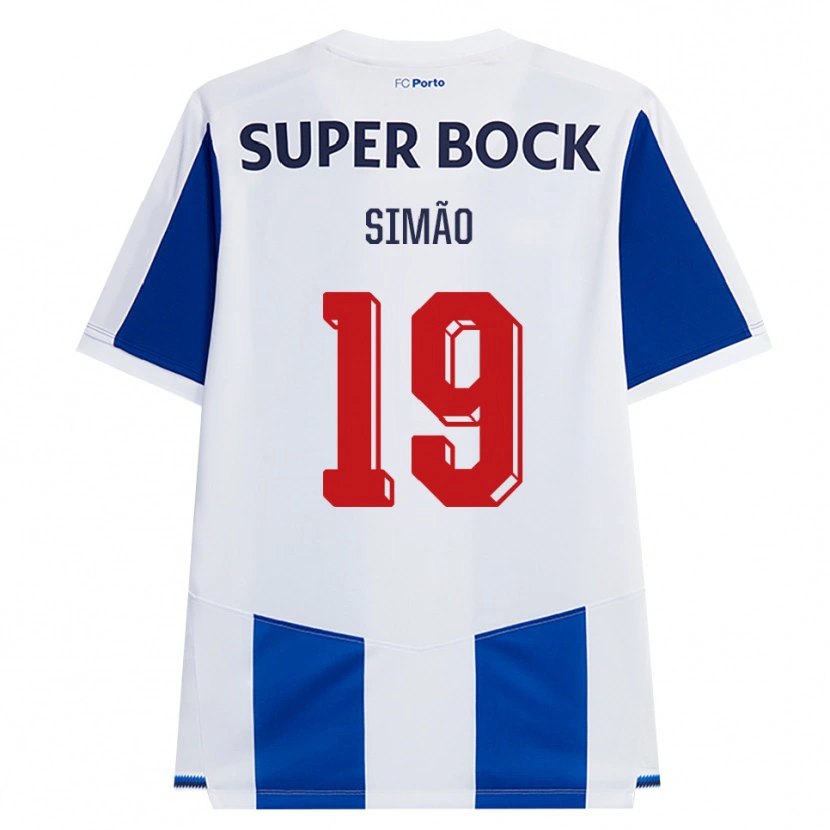 Danxen Homem Camisola Martim Simão #19 Azul Branco Vermelho Principal 2026/27 Camisa