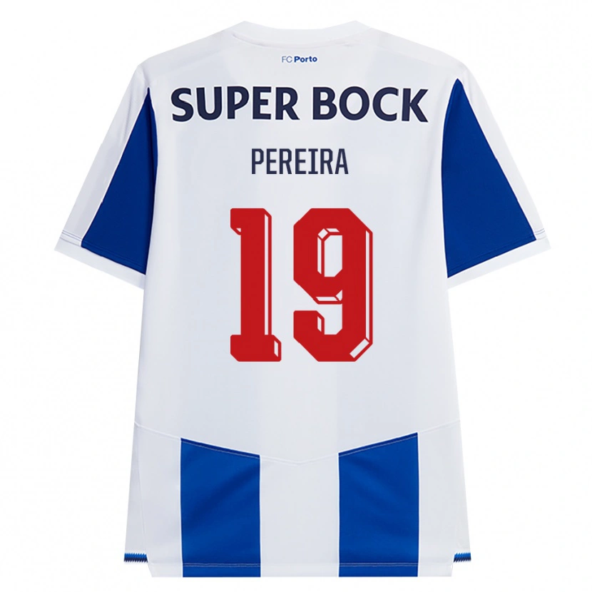 Danxen Homem Camisola João Pereira #19 Azul Branco Vermelho Principal 2026/27 Camisa
