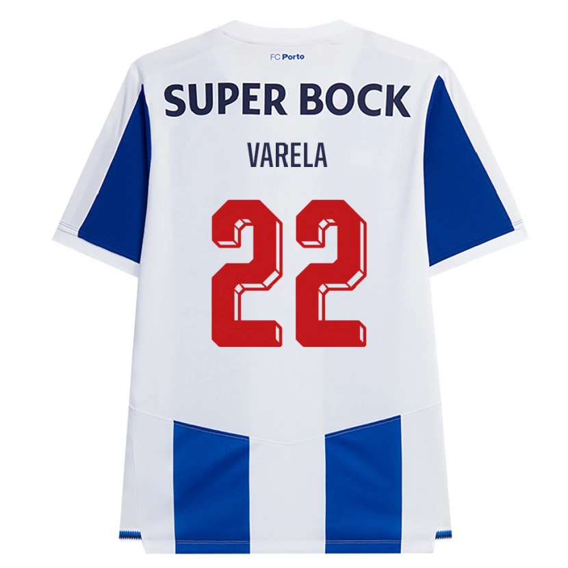 Danxen Homem Camisola Alan Varela #22 Azul Branco Vermelho Principal 2026/27 Camisa