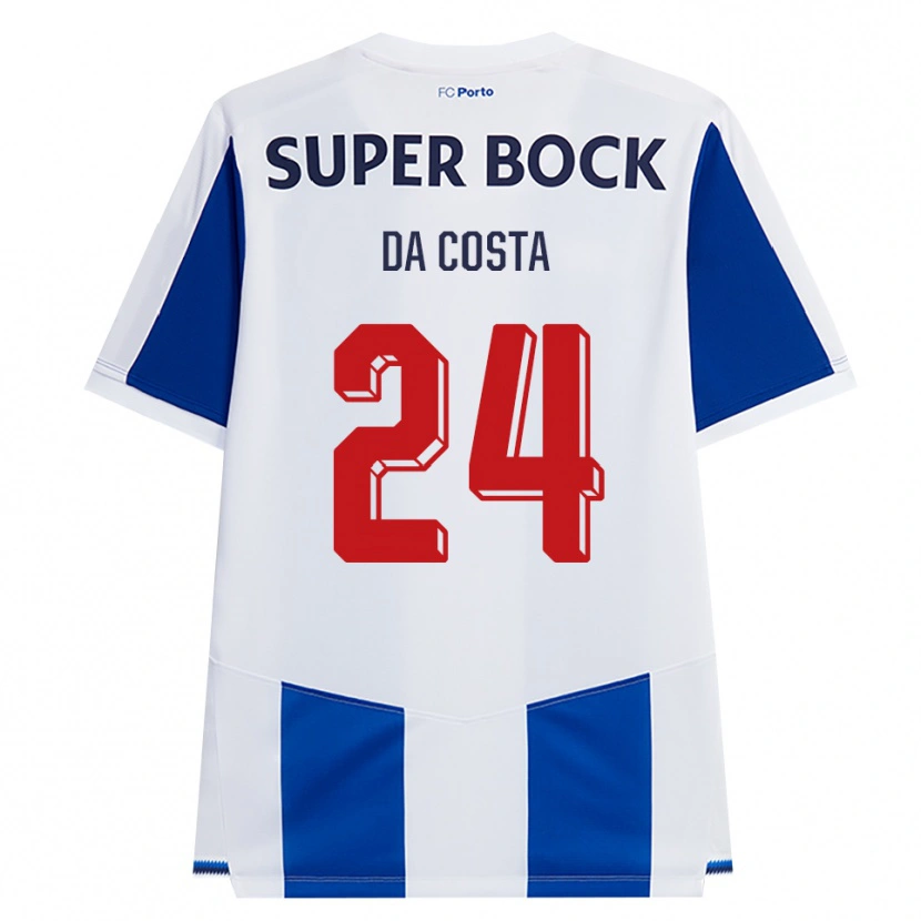Danxen Homem Camisola Seif Da Costa #24 Azul Branco Vermelho Principal 2026/27 Camisa