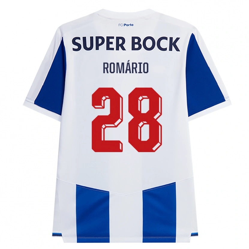 Danxen Homem Camisola Romario Baro #28 Azul Branco Vermelho Principal 2026/27 Camisa