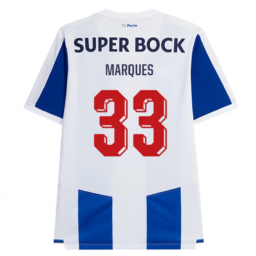Danxen Homem Camisola Bárbara Marques #33 Azul Branco Vermelho Principal 2026/27 Camisa
