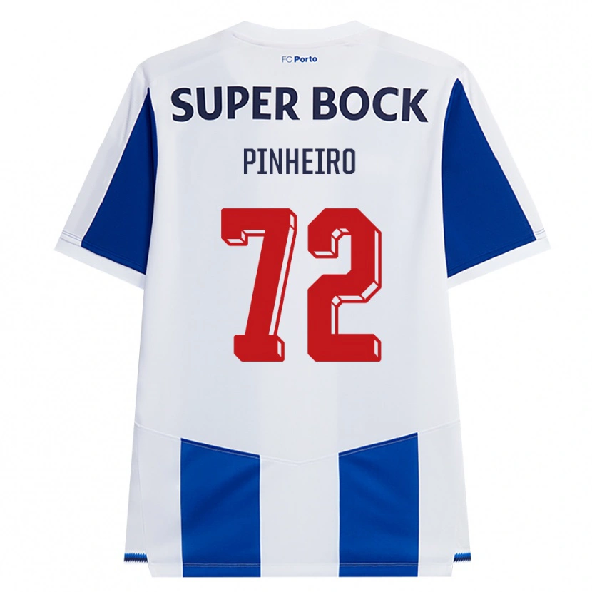 Danxen Homem Camisola Rodrigo Pinheiro #72 Azul Branco Vermelho Principal 2026/27 Camisa