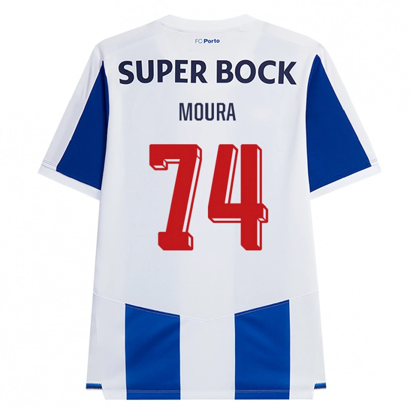 Danxen Homem Camisola Francisco Moura #74 Azul Branco Vermelho Principal 2026/27 Camisa