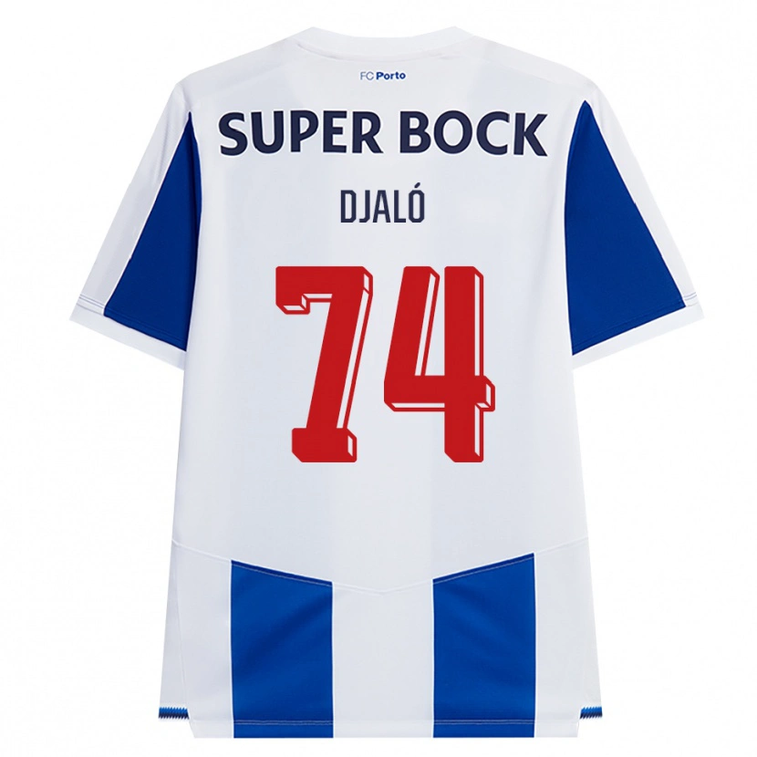 Danxen Homem Camisola Ussumane Djaló #74 Azul Branco Vermelho Principal 2026/27 Camisa
