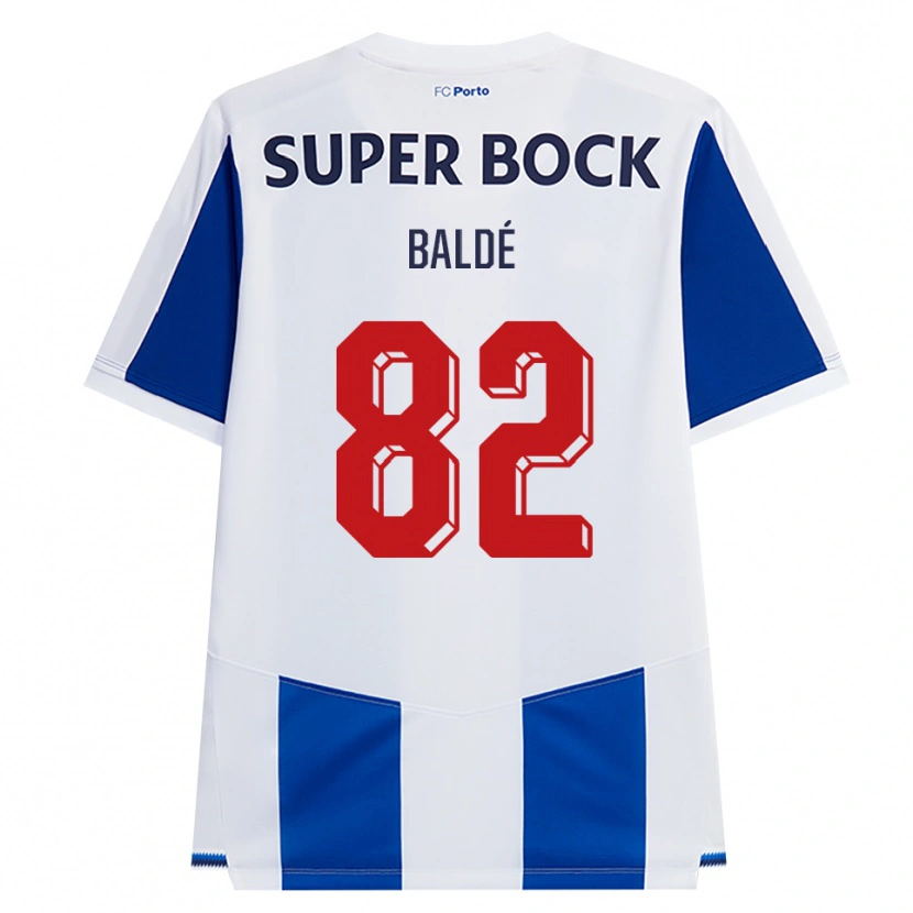 Danxen Homem Camisola Alfa Baldé #82 Azul Branco Vermelho Principal 2026/27 Camisa