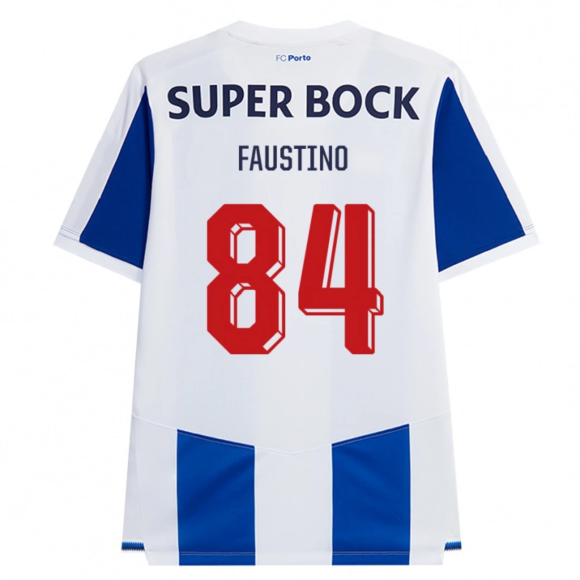 Danxen Homem Camisola Levi Faustino #84 Azul Branco Vermelho Principal 2026/27 Camisa