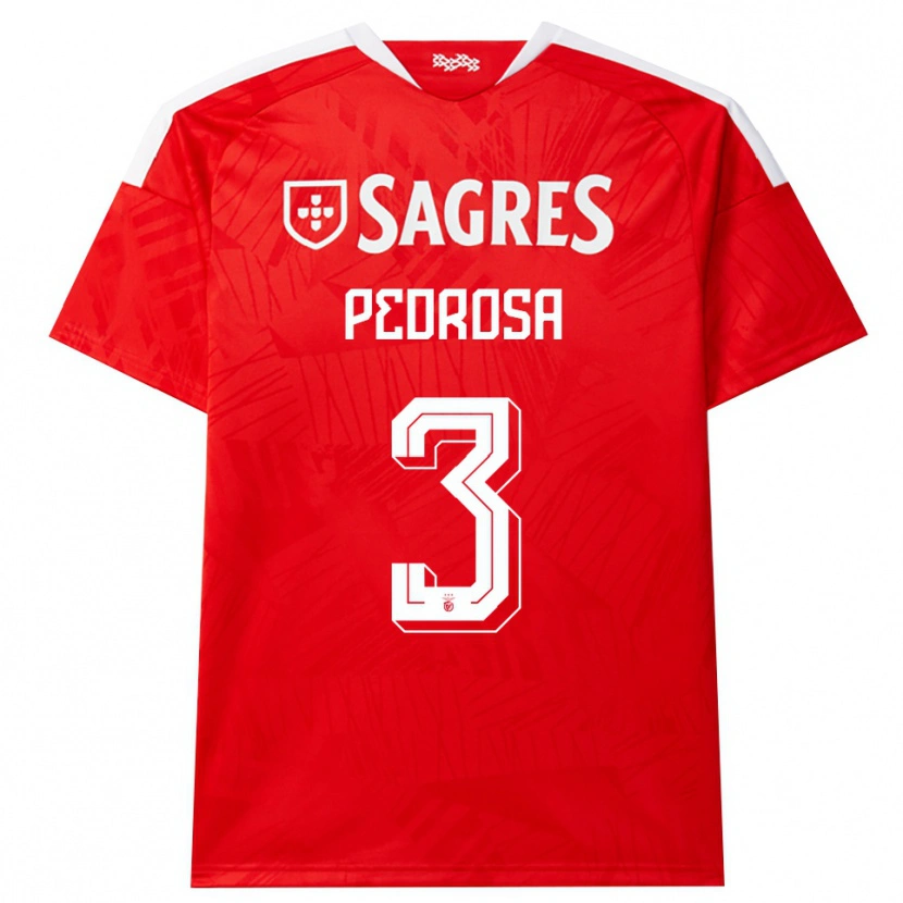Danxen Homem Camisola Tomás Pedrosa #3 Vermelho Branco Amarelo Principal 2026/27 Camisa