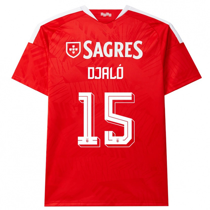Danxen Homem Camisola Chrystyan Djaló #15 Vermelho Branco Amarelo Principal 2026/27 Camisa
