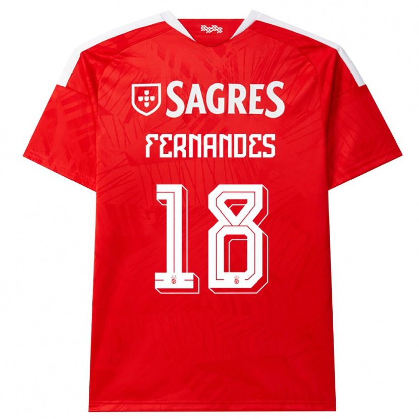 Danxen Homem Camisola Gonçalo Fernandes #18 Vermelho Branco Amarelo Principal 2026/27 Camisa
