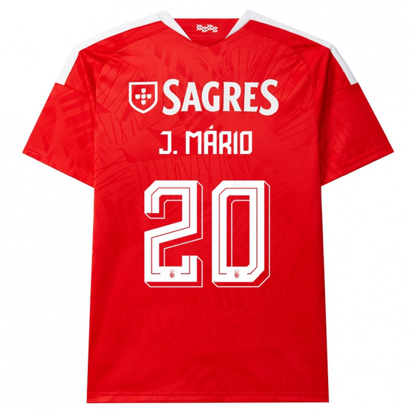 Danxen Homem Camisola Joao Mario #20 Vermelho Branco Amarelo Principal 2026/27 Camisa