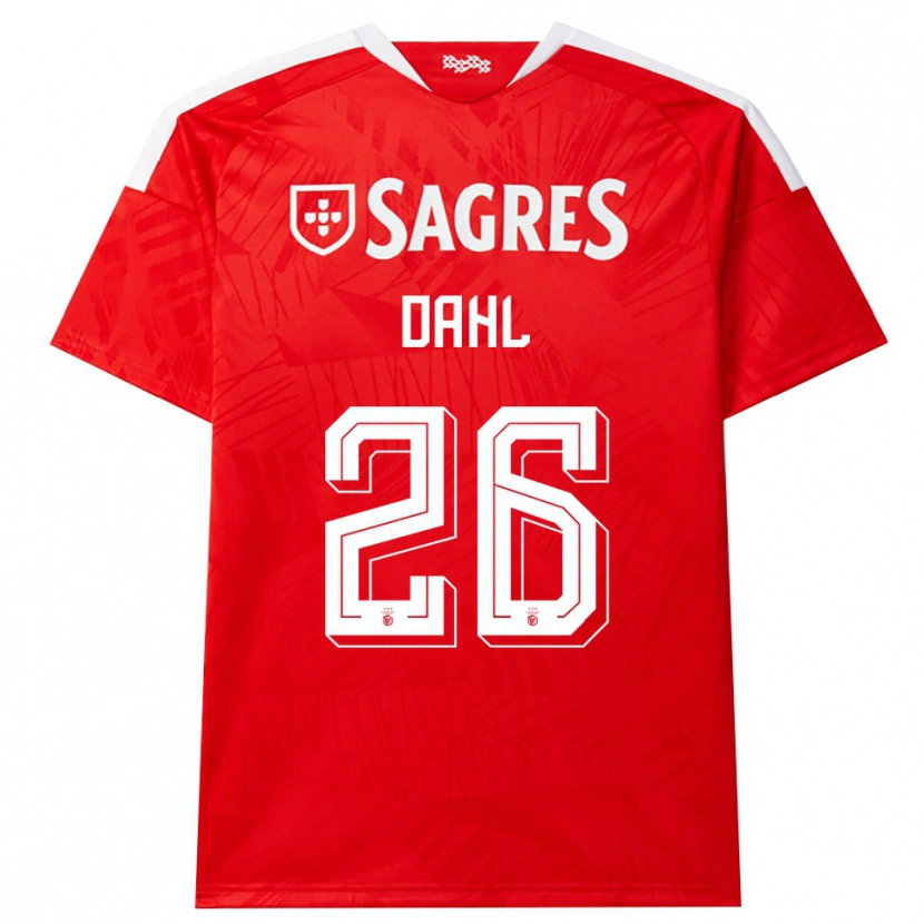 Danxen Homem Camisola Samuel Dahl #26 Vermelho Branco Amarelo Principal 2026/27 Camisa