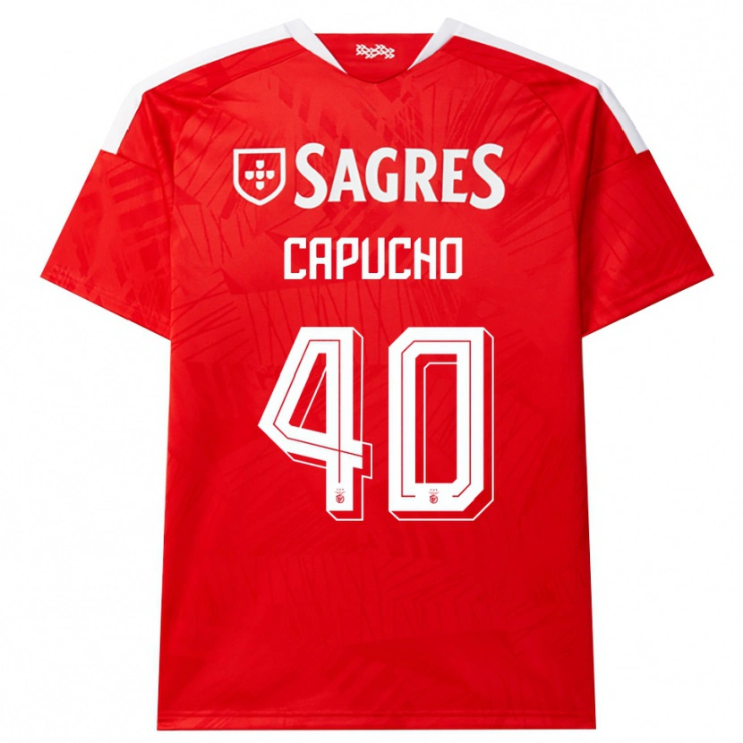Danxen Homem Camisola João Capucho #40 Vermelho Branco Amarelo Principal 2026/27 Camisa