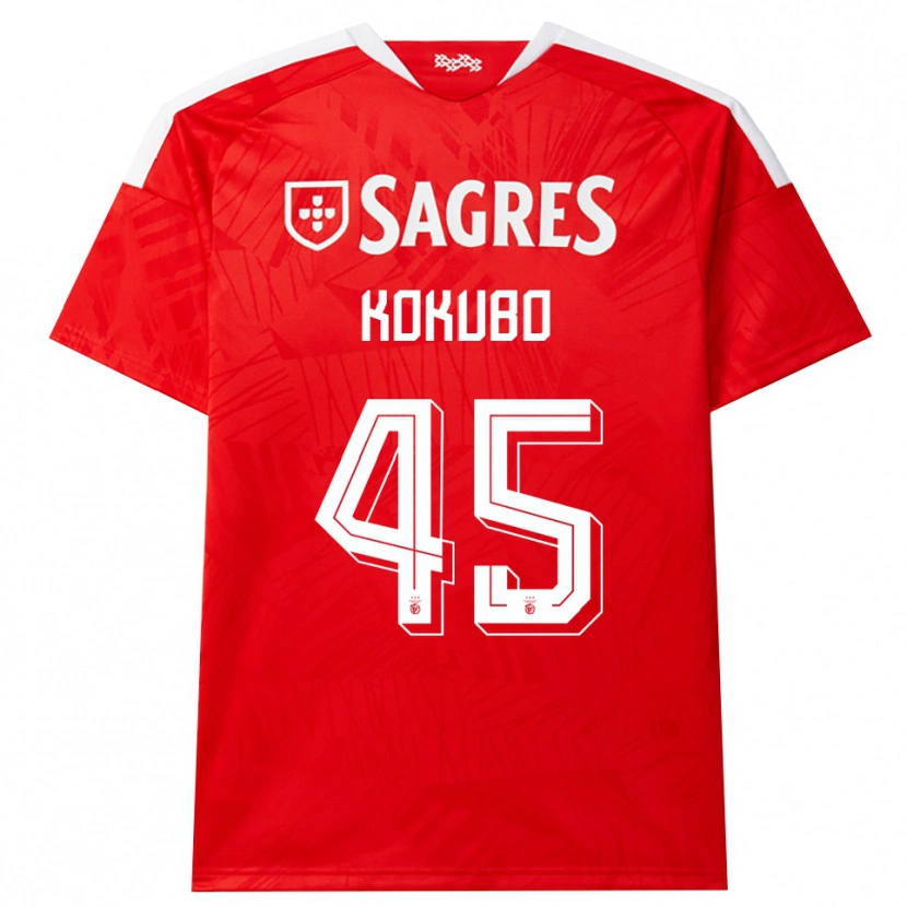 Danxen Homem Camisola Leo Kokubo #45 Vermelho Branco Amarelo Principal 2026/27 Camisa
