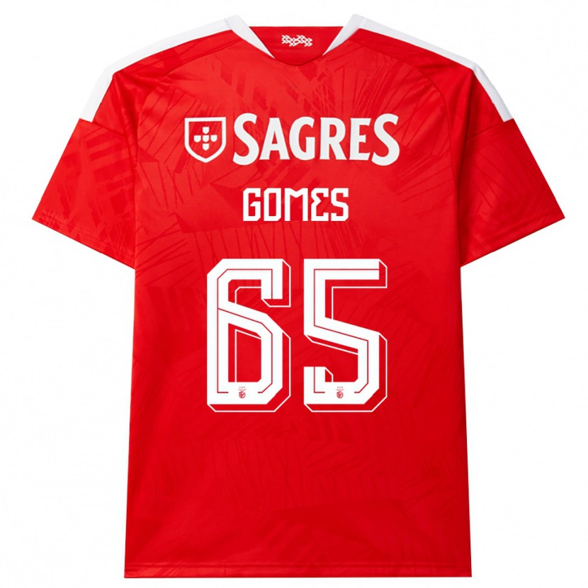 Danxen Homem Camisola André Gomes #65 Vermelho Branco Amarelo Principal 2026/27 Camisa