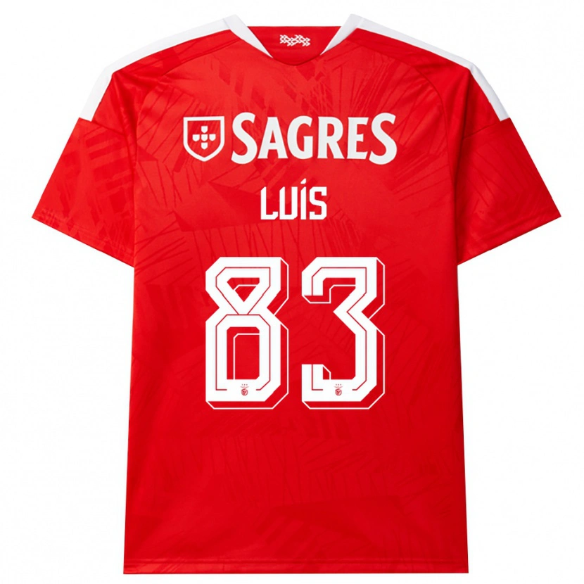 Danxen Homem Camisola Rafael Luís #83 Vermelho Branco Amarelo Principal 2026/27 Camisa