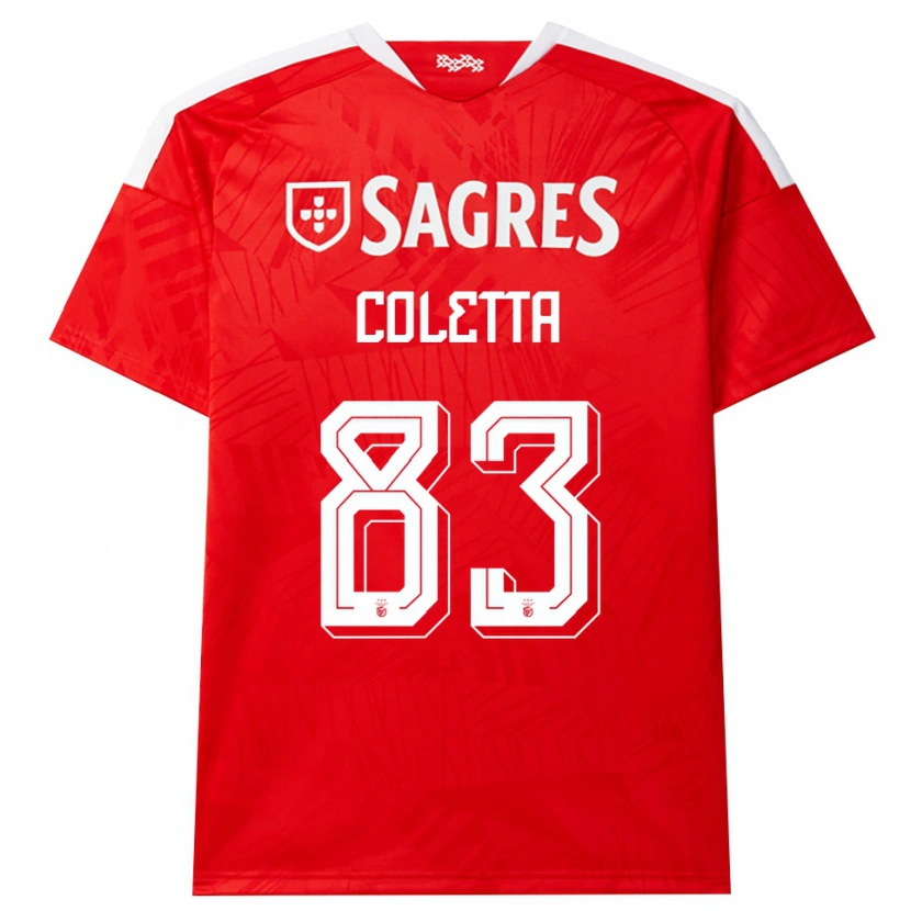 Danxen Homem Camisola Federico Coletta #83 Vermelho Branco Amarelo Principal 2026/27 Camisa