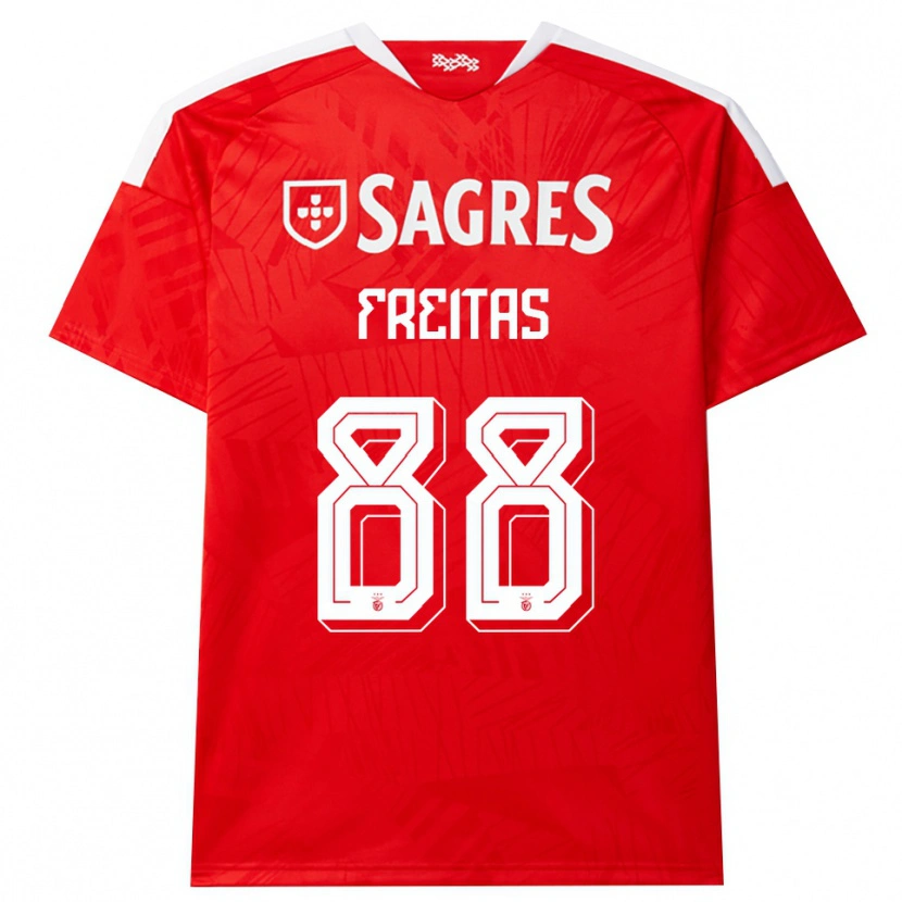 Danxen Homem Camisola Tiago Freitas #88 Vermelho Branco Amarelo Principal 2026/27 Camisa