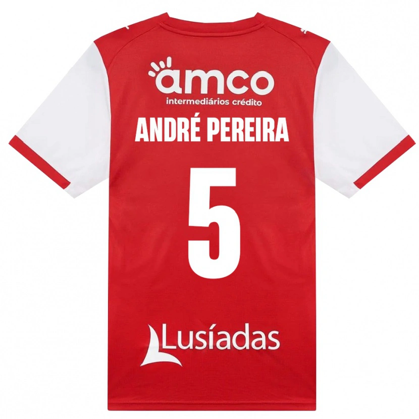 Danxen Homem Camisola João Pereira #5 Branco Vermelho Preto Principal 2026/27 Camisa