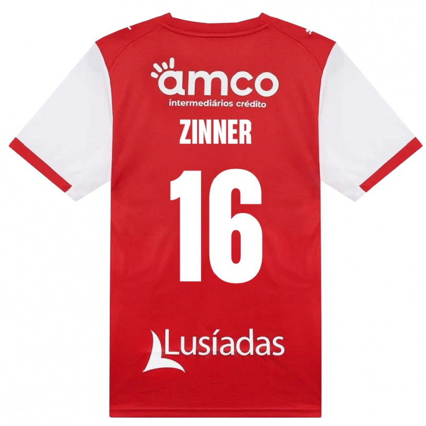 Danxen Homem Camisola Silvio Zinner #16 Branco Vermelho Preto Principal 2026/27 Camisa