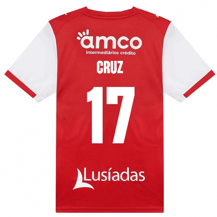 Danxen Homem Camisola Salvador Cruz #17 Branco Vermelho Preto Principal 2026/27 Camisa