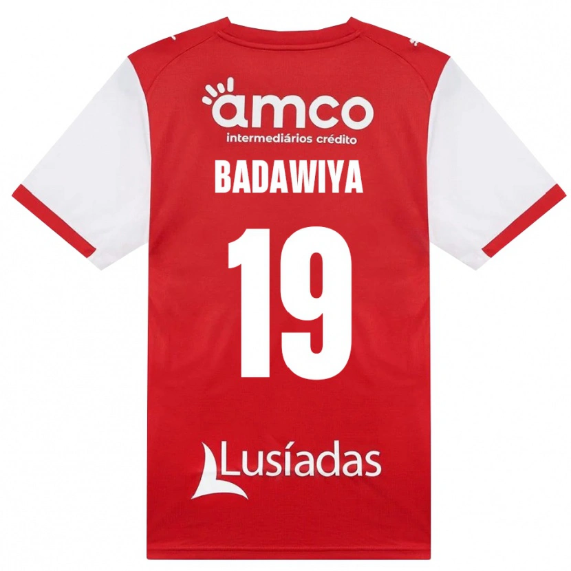 Danxen Homem Camisola Rola Badawiya #19 Branco Vermelho Preto Principal 2026/27 Camisa