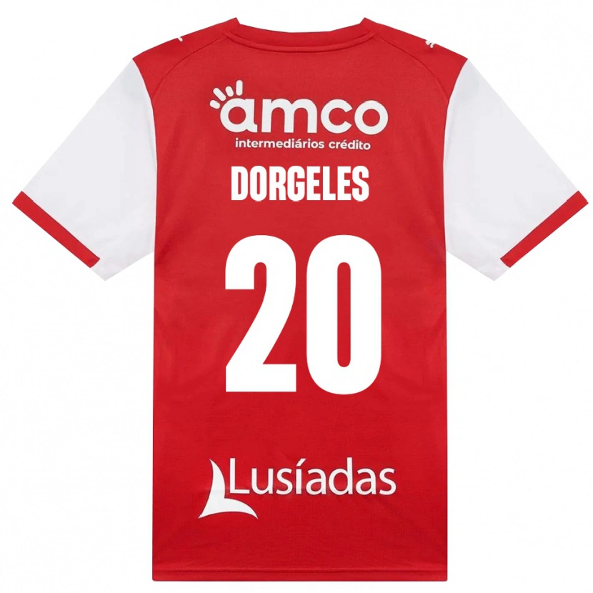 Danxen Homem Camisola Mario Dorgeles #20 Branco Vermelho Preto Principal 2026/27 Camisa