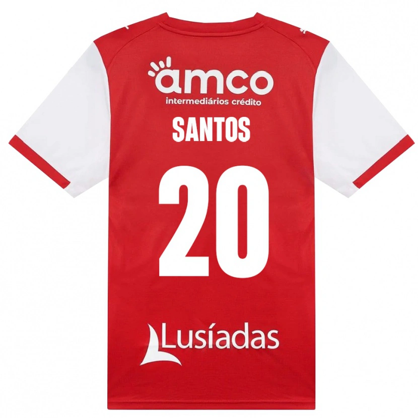 Danxen Homem Camisola Lourenço Santos #20 Branco Vermelho Preto Principal 2026/27 Camisa