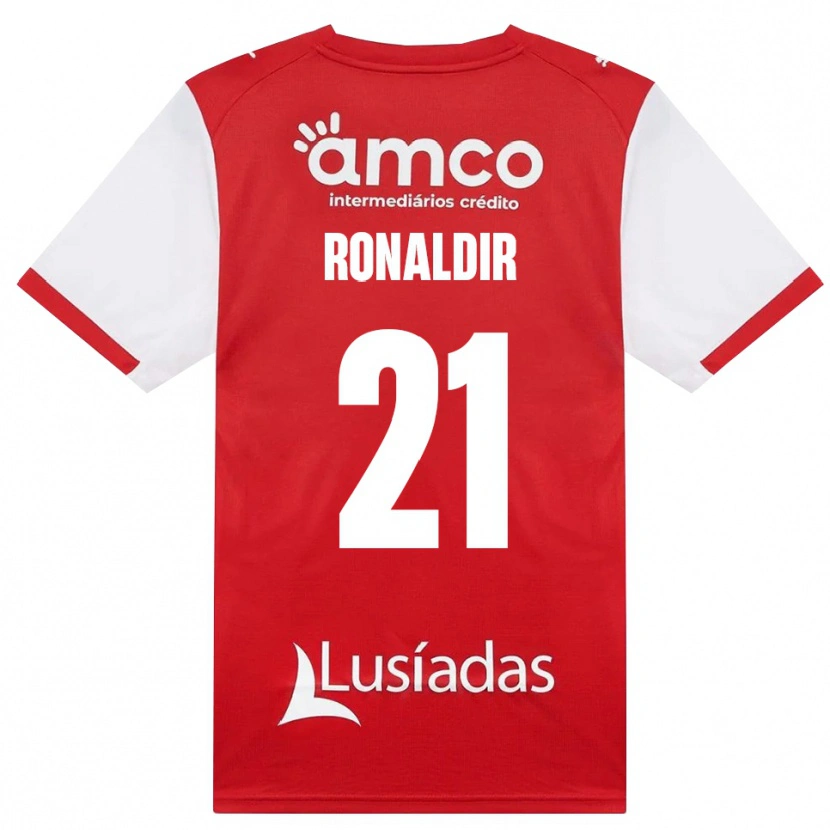 Danxen Homem Camisola Ronaldir Pereira Dos Santos #21 Branco Vermelho Preto Principal 2026/27 Camisa
