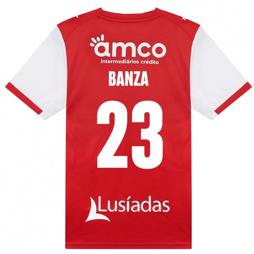 Danxen Homem Camisola Simon Banza #23 Branco Vermelho Preto Principal 2026/27 Camisa