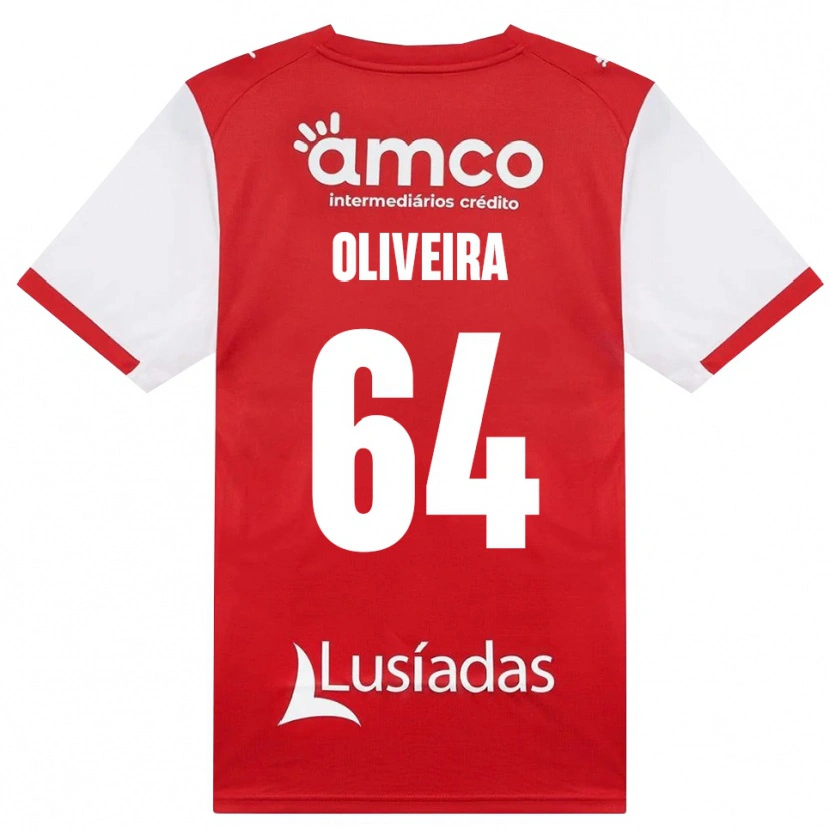 Danxen Homem Camisola Lucas Oliveira #64 Branco Vermelho Preto Principal 2026/27 Camisa
