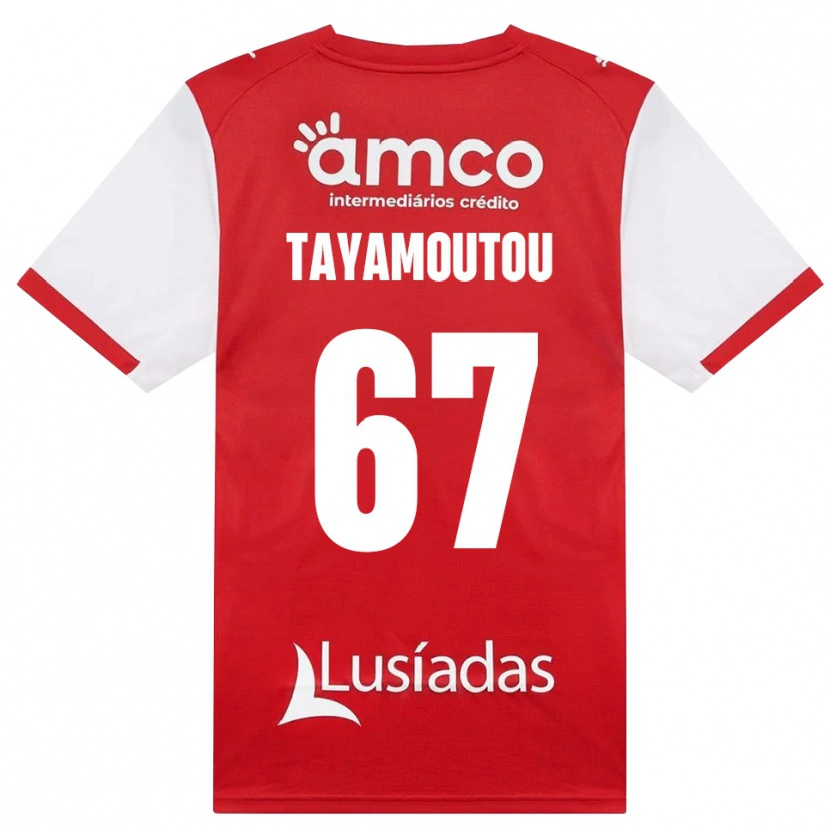 Danxen Homem Camisola Enzo Tayamoutou #67 Branco Vermelho Preto Principal 2026/27 Camisa