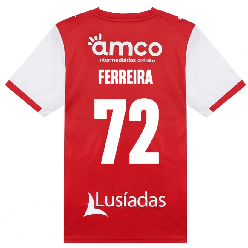 Danxen Homem Camisola André Ferreira #72 Branco Vermelho Preto Principal 2026/27 Camisa