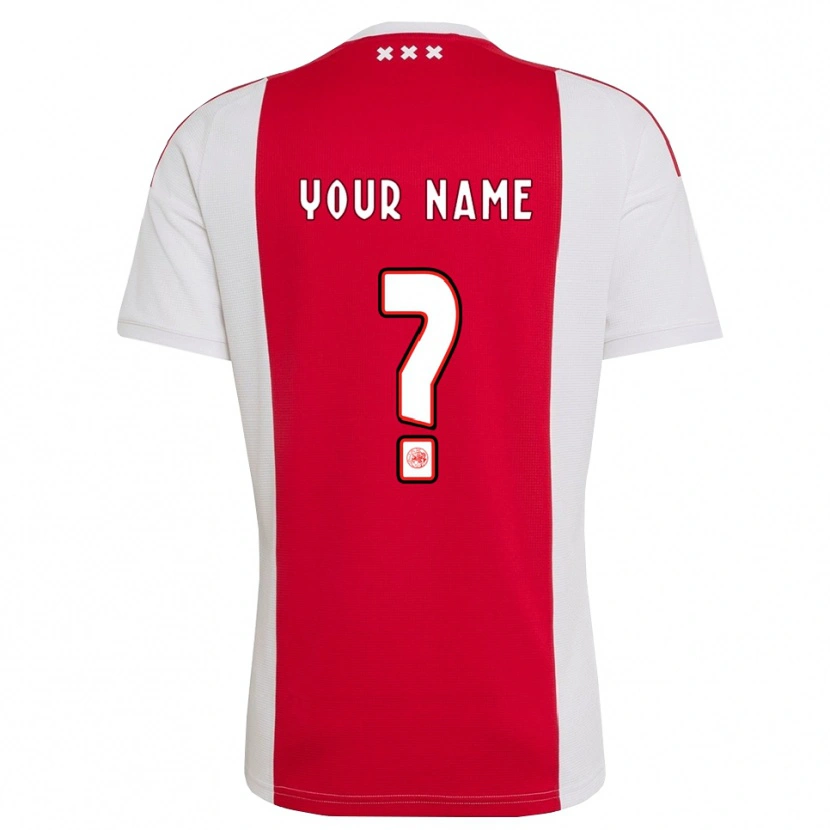 Danxen Homem Camisola Seu Nome #0 Vermelho Branco Amarelo Principal 2026/27 Camisa