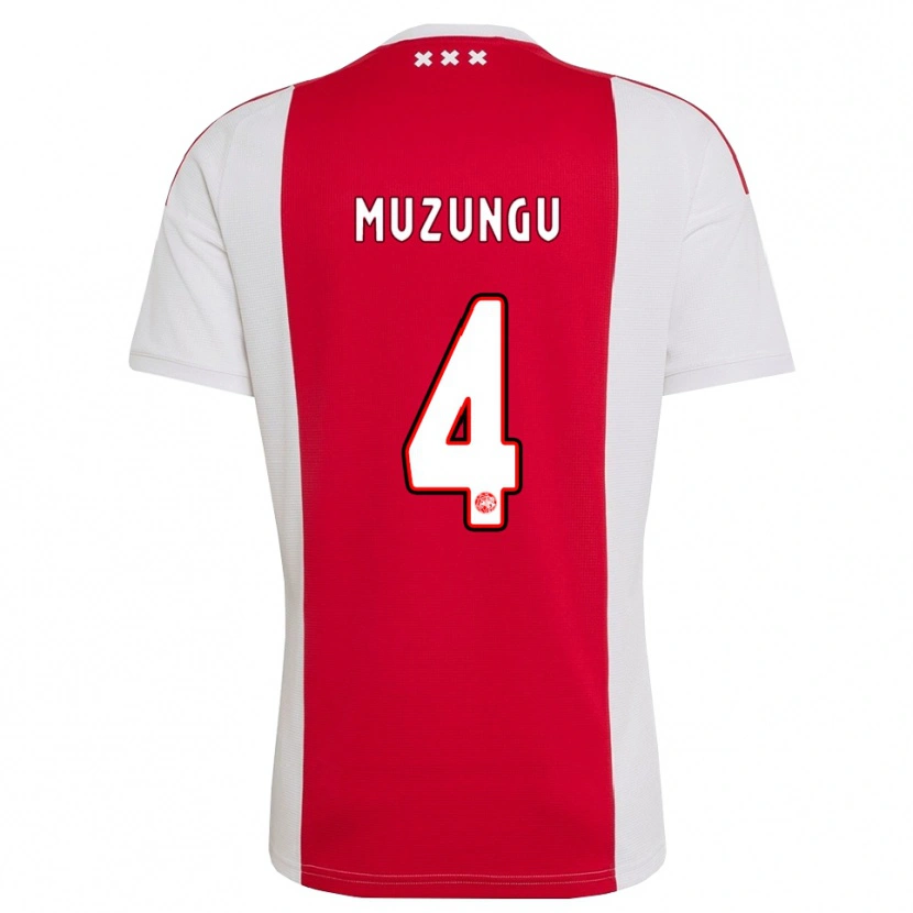 Danxen Homem Camisola Marvyn Muzungu #4 Vermelho Branco Amarelo Principal 2026/27 Camisa