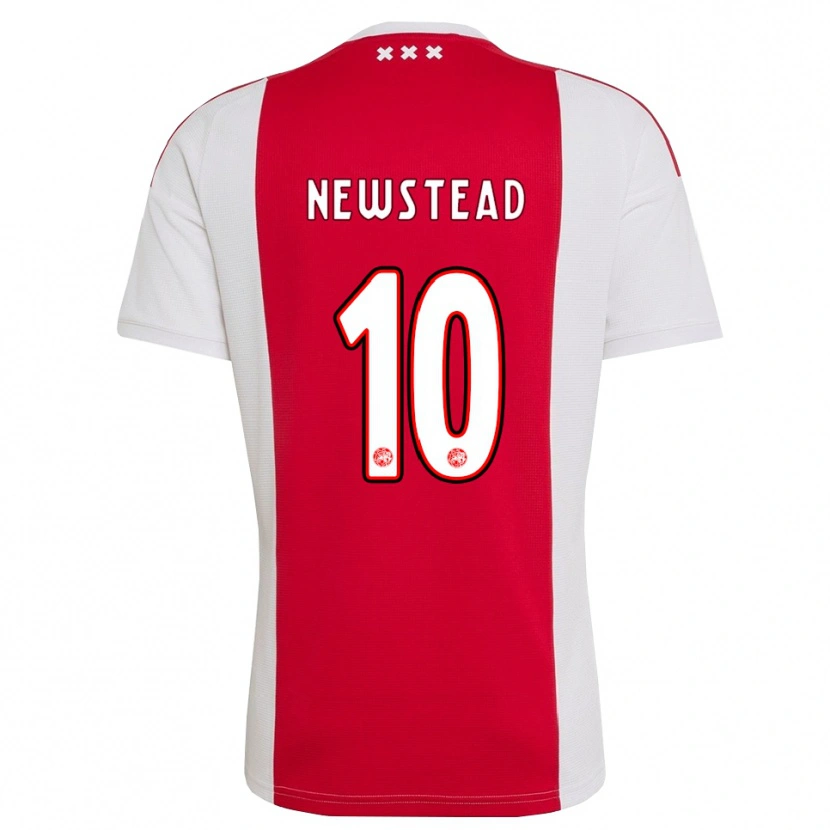 Danxen Homem Camisola Xander Newstead #10 Vermelho Branco Amarelo Principal 2026/27 Camisa
