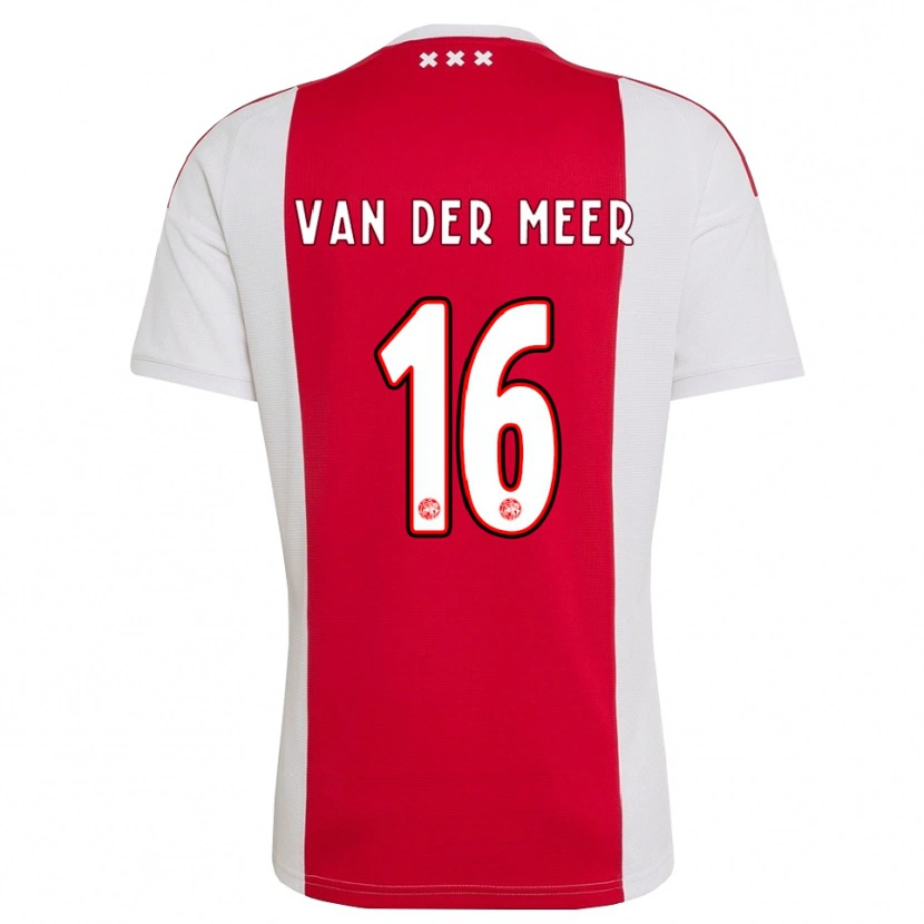 Danxen Homem Camisola Reno Van Der Meer #16 Vermelho Branco Amarelo Principal 2026/27 Camisa