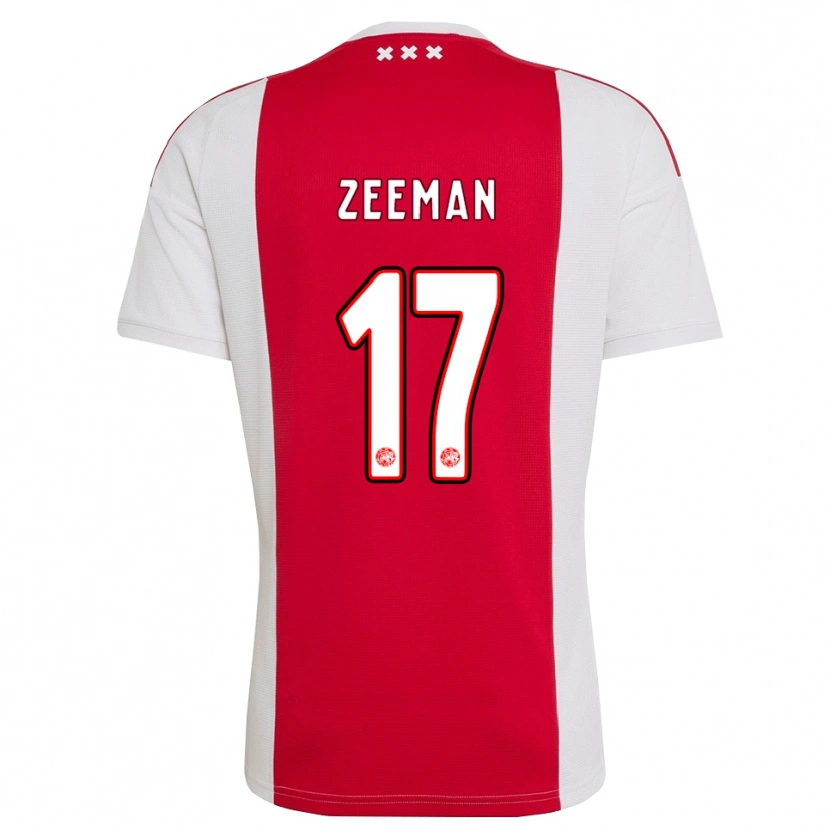 Danxen Homem Camisola Kelly Zeeman #17 Vermelho Branco Amarelo Principal 2026/27 Camisa