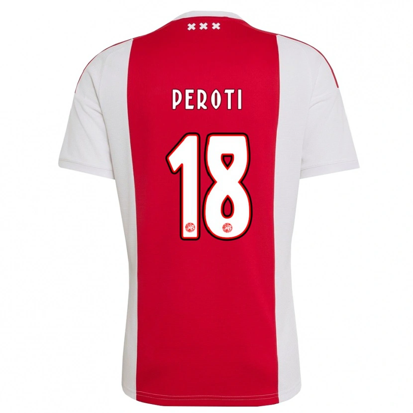 Danxen Homem Camisola Eljero Peroti #18 Vermelho Branco Amarelo Principal 2026/27 Camisa