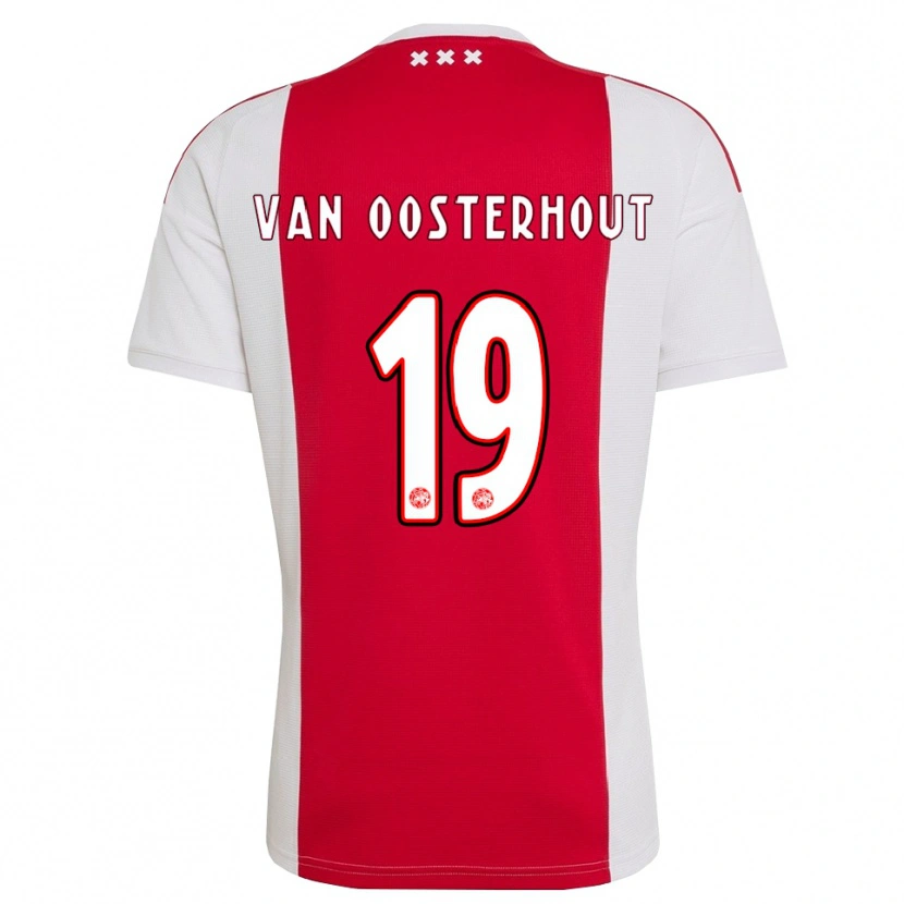 Danxen Homem Camisola Charly Van Oosterhout #19 Vermelho Branco Amarelo Principal 2026/27 Camisa